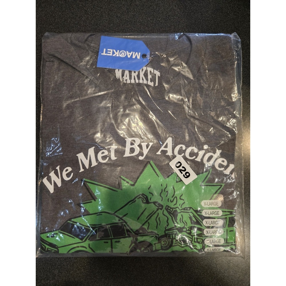Market "We Met By Accident" Graphic T-Shirt Gray XL New w/ Tags